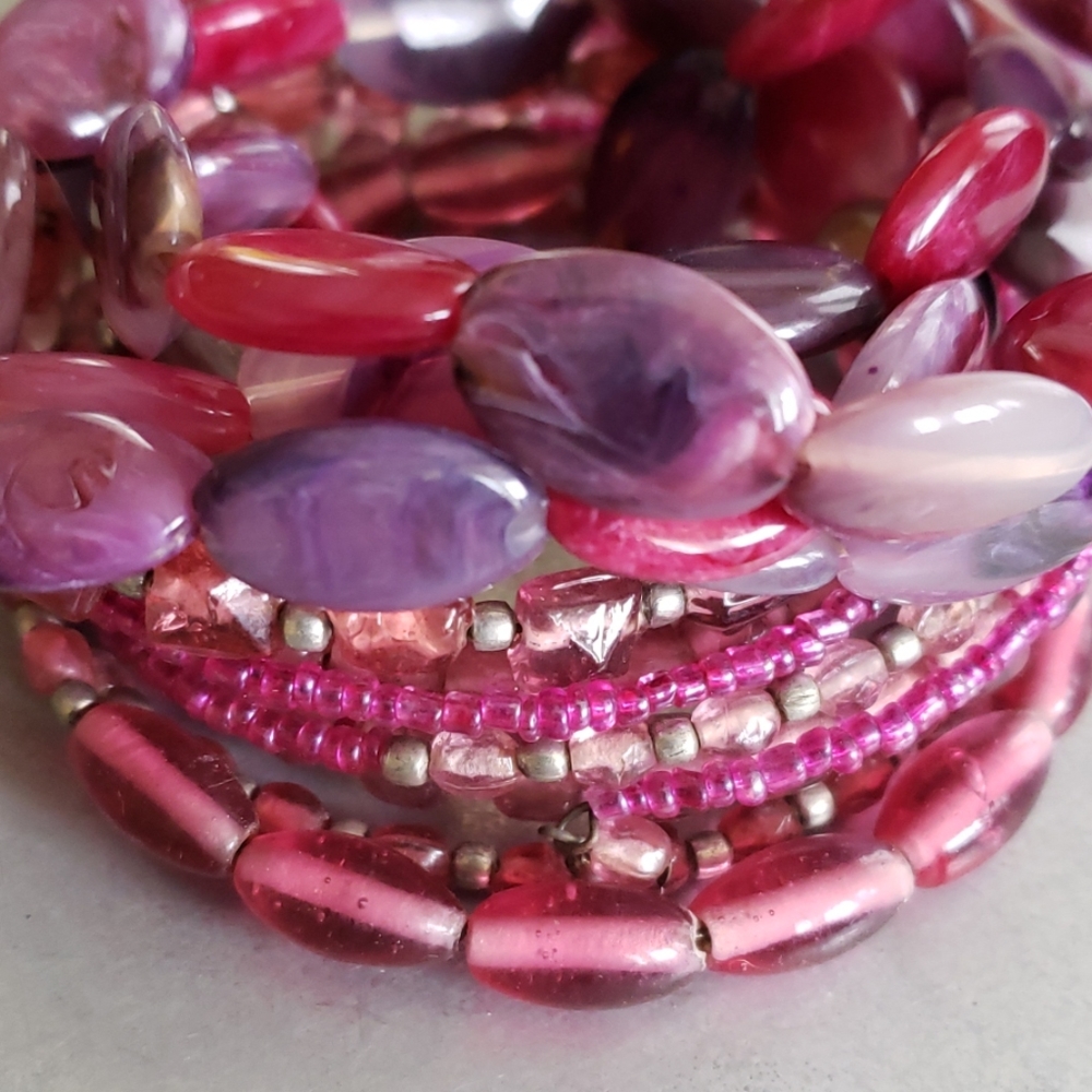 Pink and purple braclet bundle